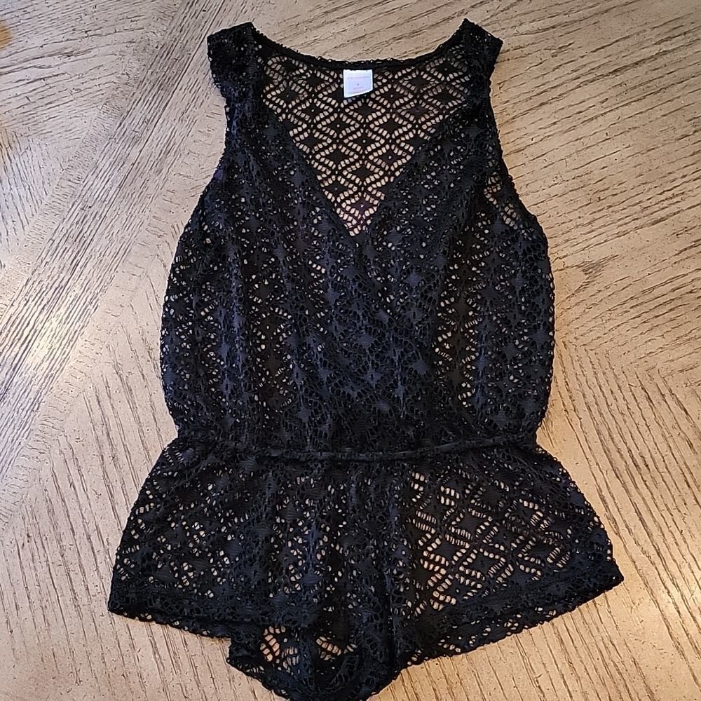 Black Swim suit cover jumpsuit size S 🖤